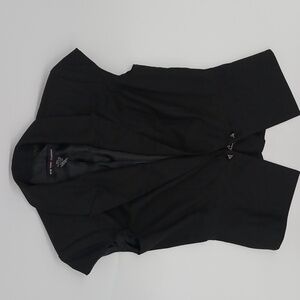 New York and Company Black Sleeveless Blazer (Size 4)